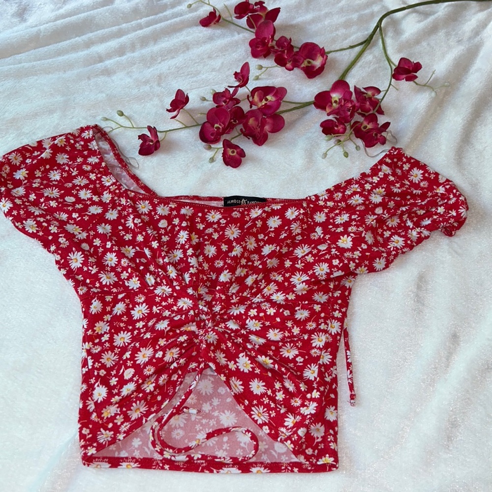 Floral crop top